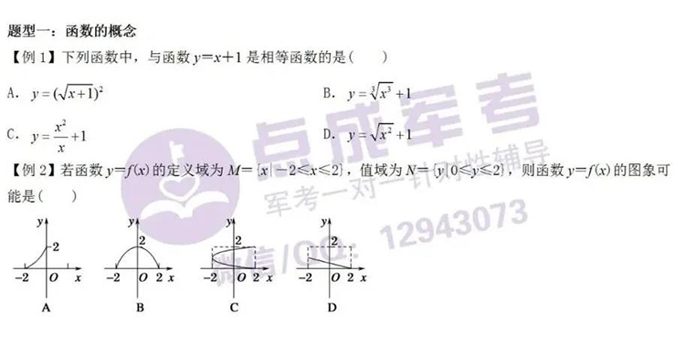 每日一练｜数学-函数的概念