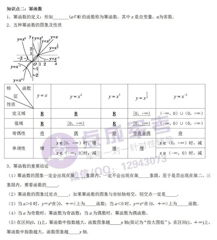 每日一练｜数学-幂函数