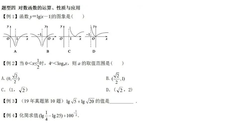 每日一练｜数学-对数函数的运算、性质与应用