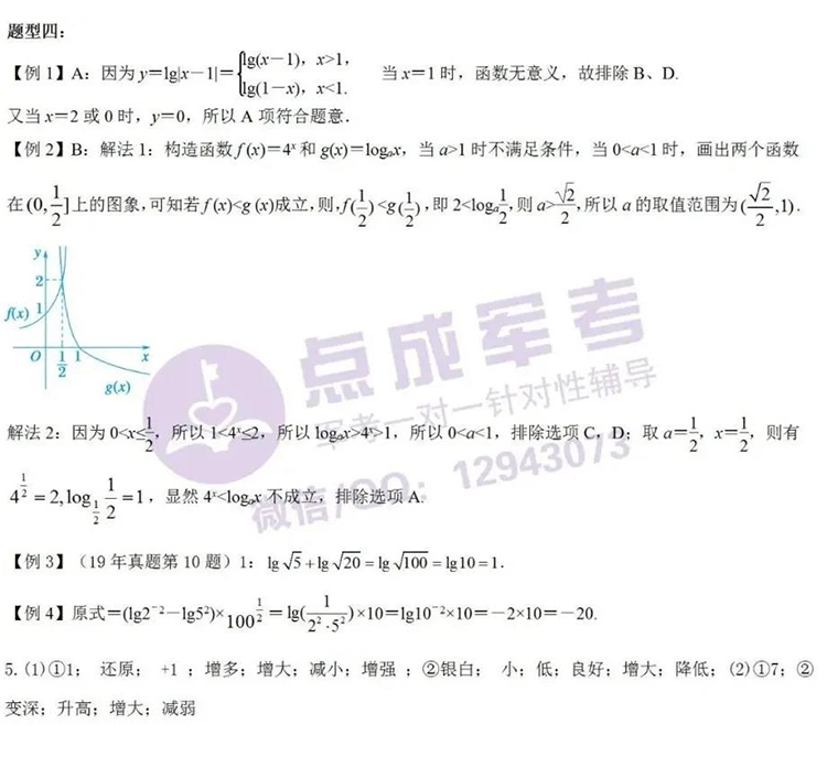 上期答案｜12月1日数学、化学答案