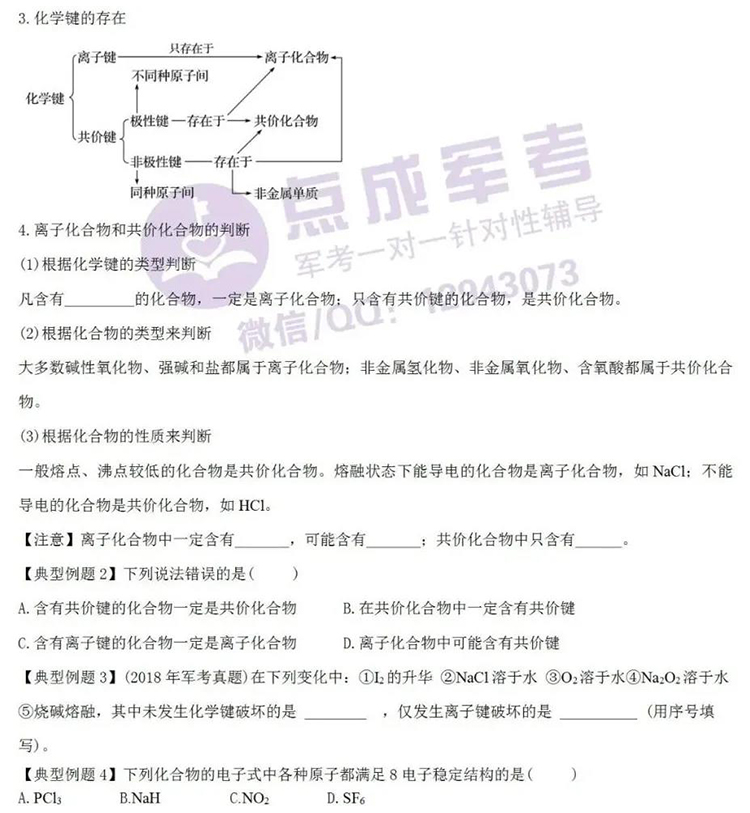 每日一练｜化学-化学键与化学反应（2）